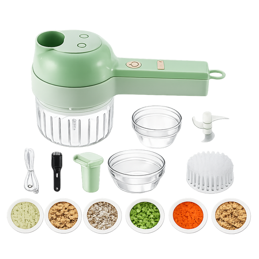 4 in 1 Portable Electric Vegetable Cutter Set