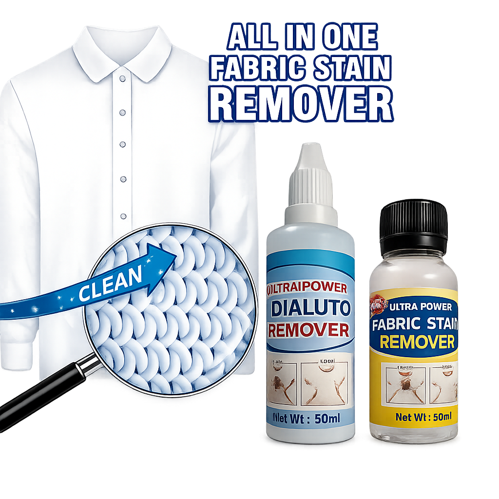 All-in-One Fabric Stain Remover (100ml) – Buy 1 Get 1 Free | Pack of 2 (50ml Each)